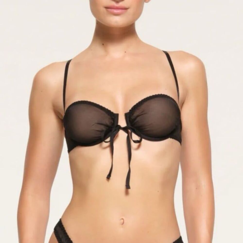 Skims Romance Balconette Bra Onyx Size 36DD